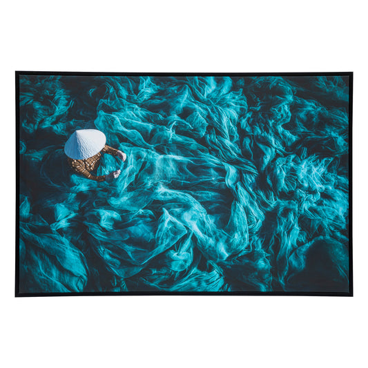 Atmosphera Helena Printed Canvas Blue