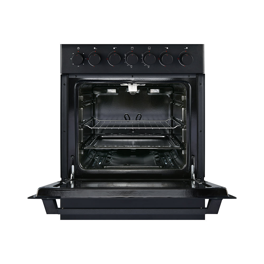 60 x 60cm Gas Stove Black
