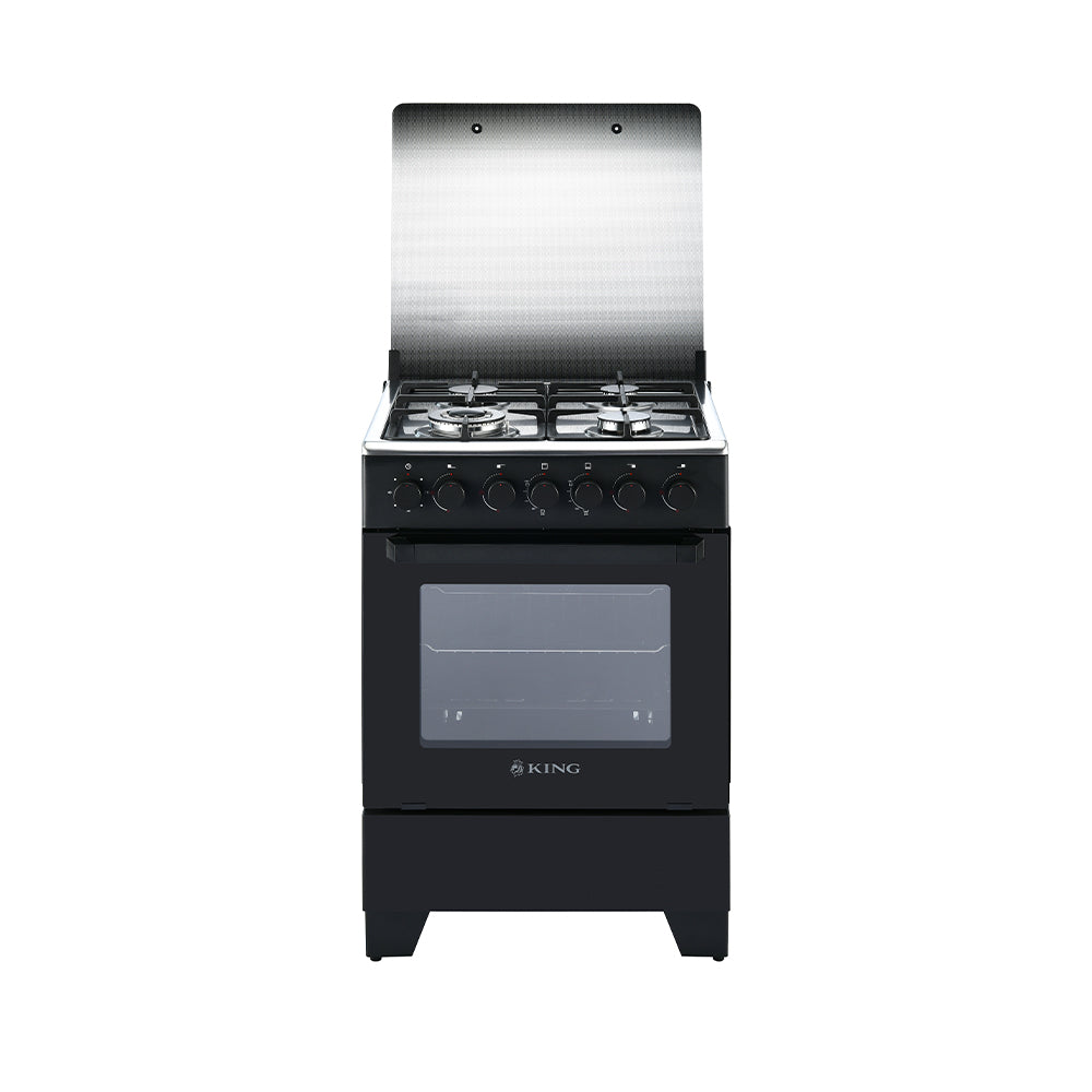 60 x 60cm Gas Stove Black