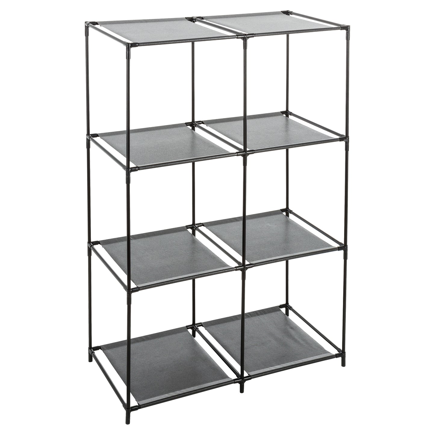 Five 6 Boxes Shelf Black