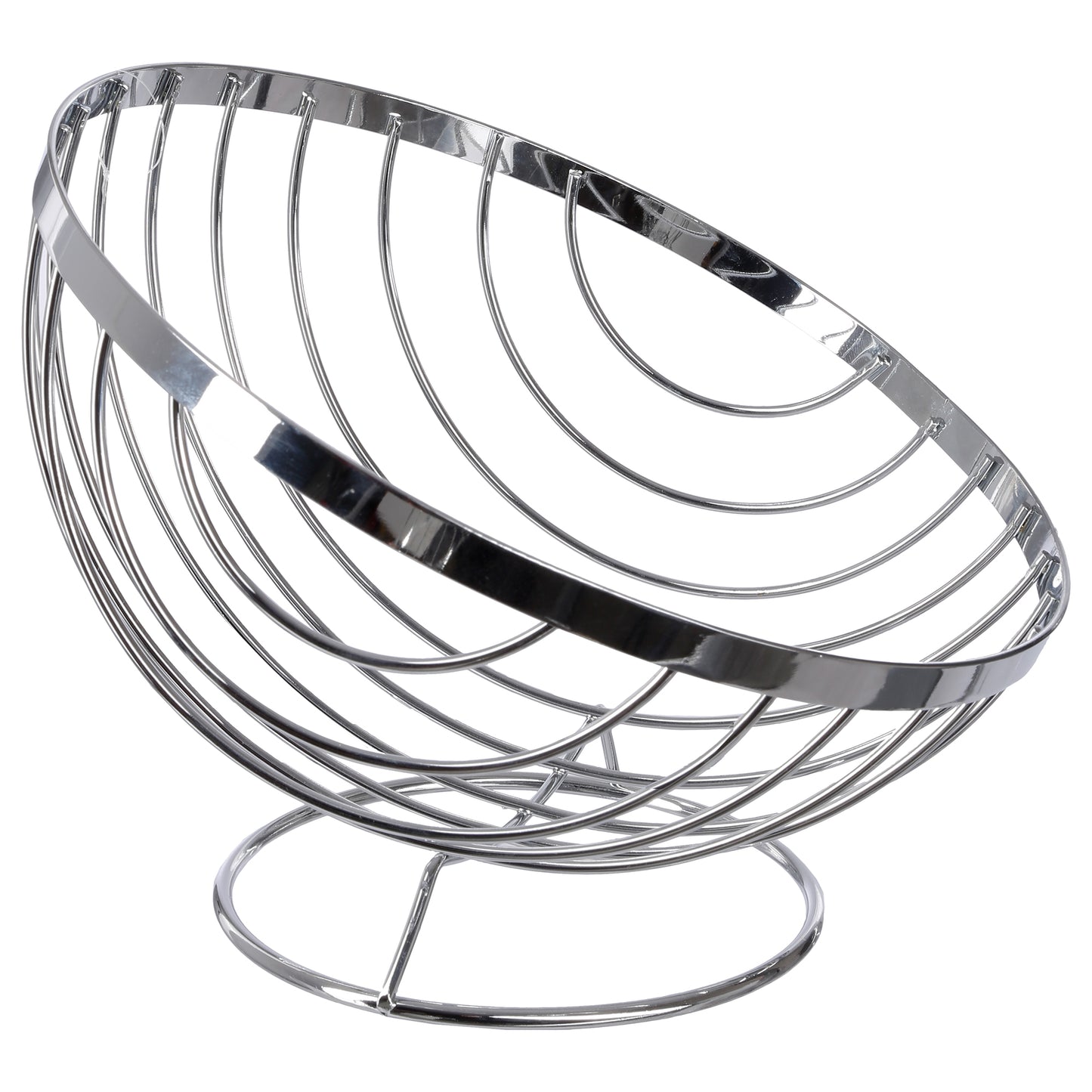 Five 26.5cm Fruit Basket Silver