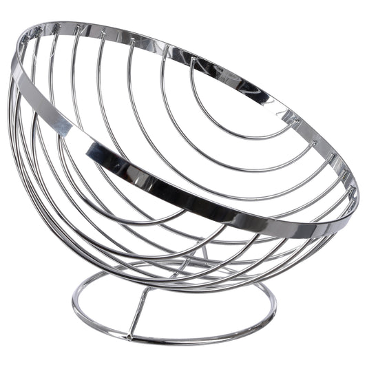 Five 26.5cm Fruit Basket Silver