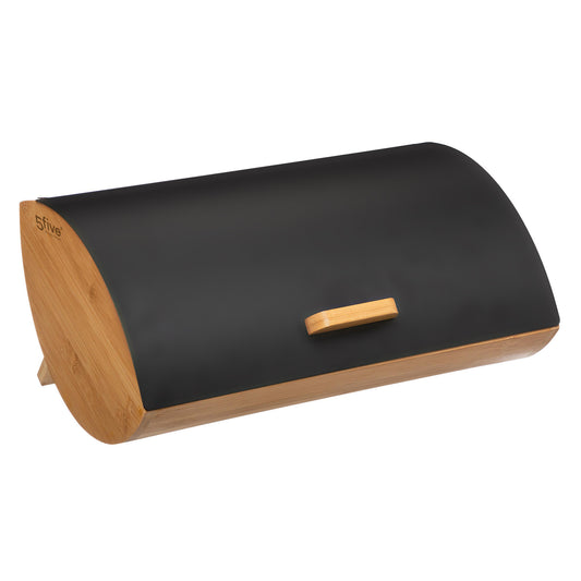 Five 32cm Bread Box Black