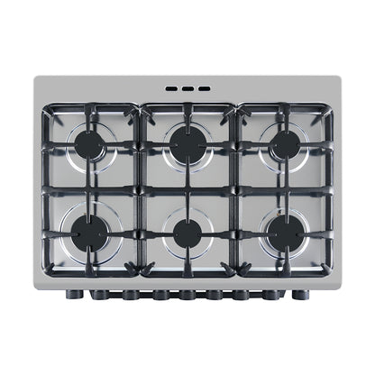 76 x 60cm Gas Stove Black