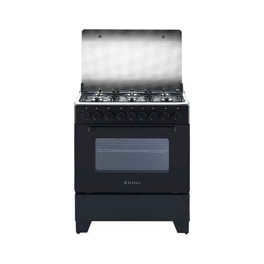 76 x 60cm Gas Stove Black