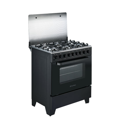 76 x 60cm Gas/Electric Stove Black