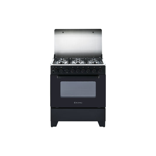 76 x 60cm Gas/Electric Stove Black