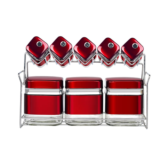 CH 8 Piece Spice Set Red