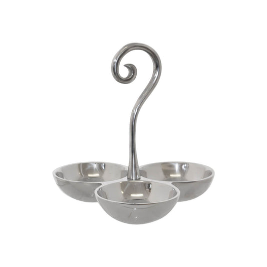 Kitchen Life 22cm Nordic 3 Division Server Silver