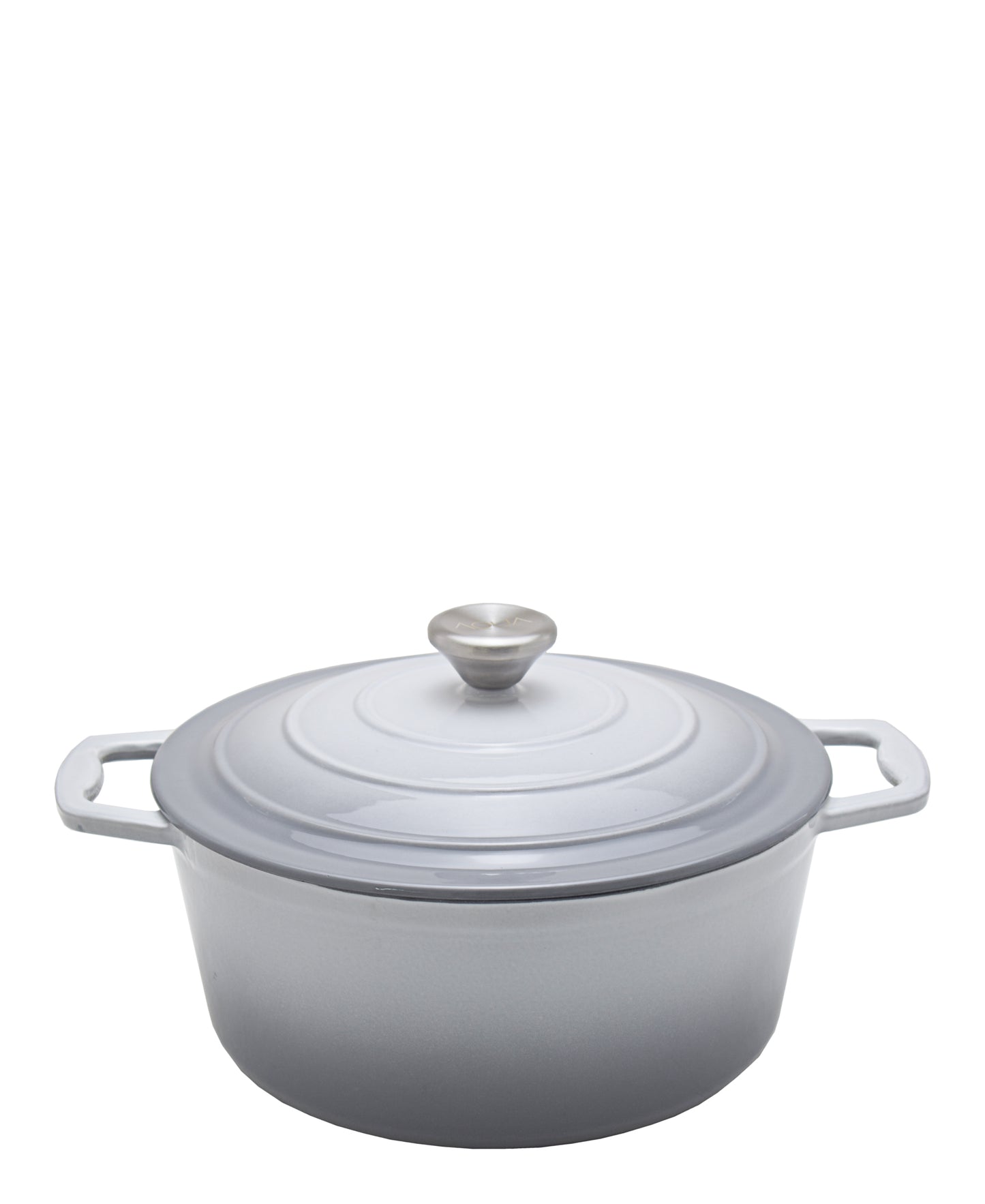 Aqua Enamel Cast Iron Casserole 4,8Litre - Grey