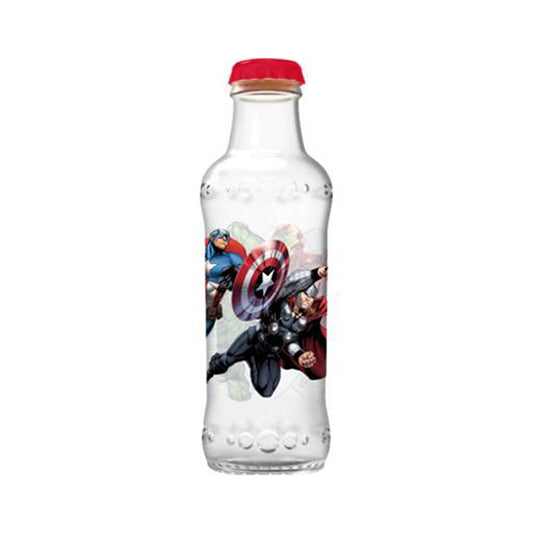 Kitchen Life Avengers 390ml Soda Bottle Clear