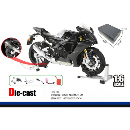 1:6 Alloy Motorcycle Model Black