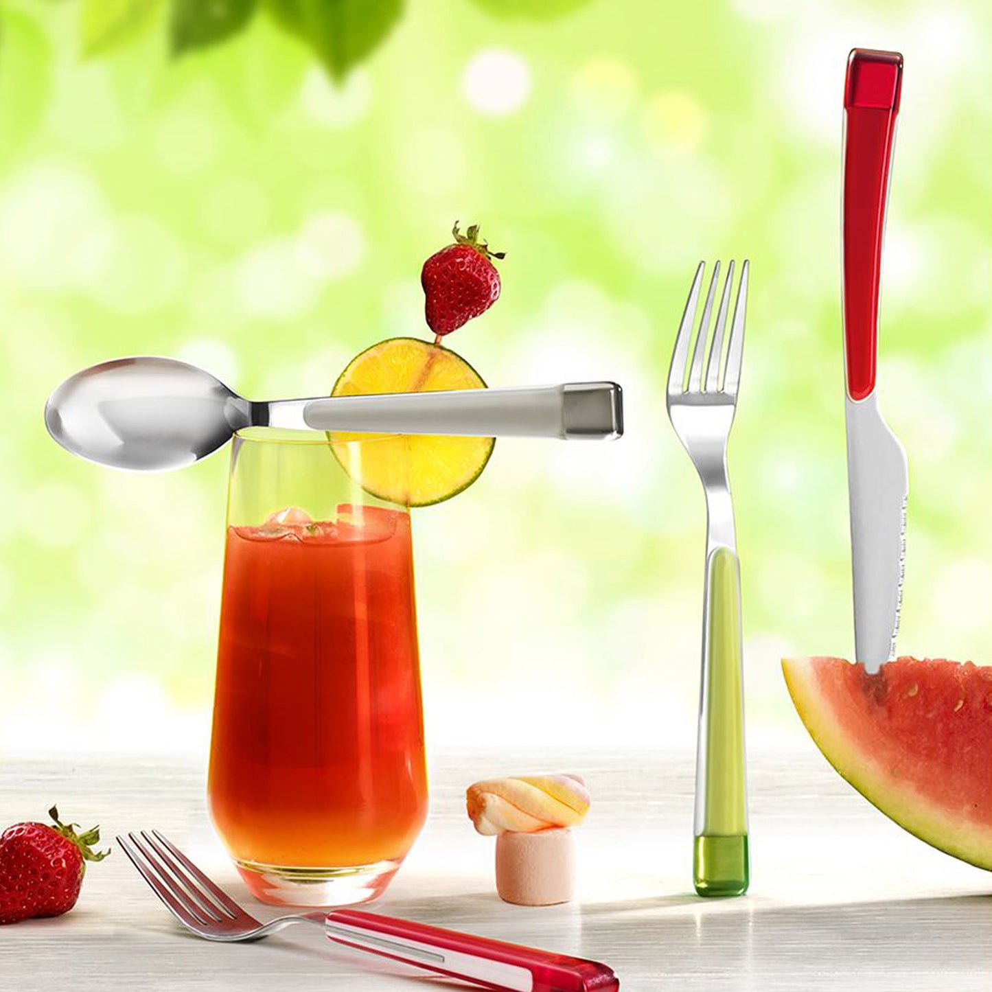 Amefa Guimauve 16 Piece Cutlery Set - Red