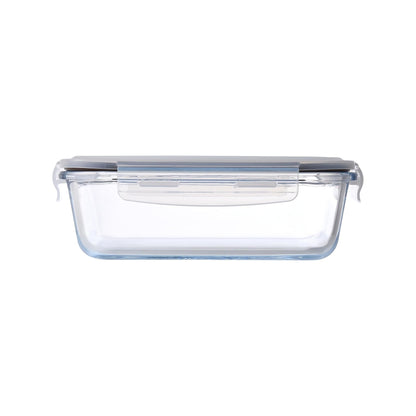 Aqua 5 Piece 1040ml Glass Food Storage Container Set Clear