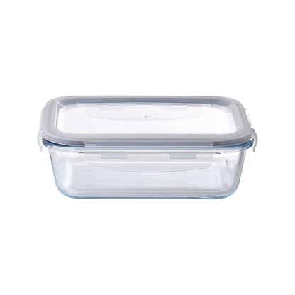 Aqua 1040ml Glass Food Container Clear