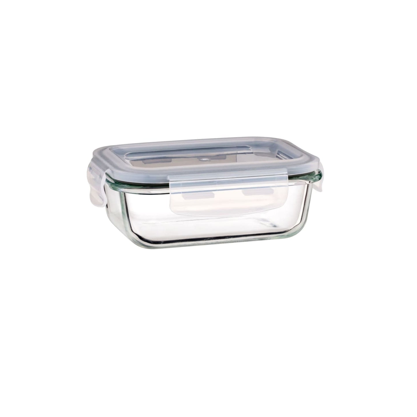 Aqua 5 Piece 370ml Glass Food Storage Container Set Clear