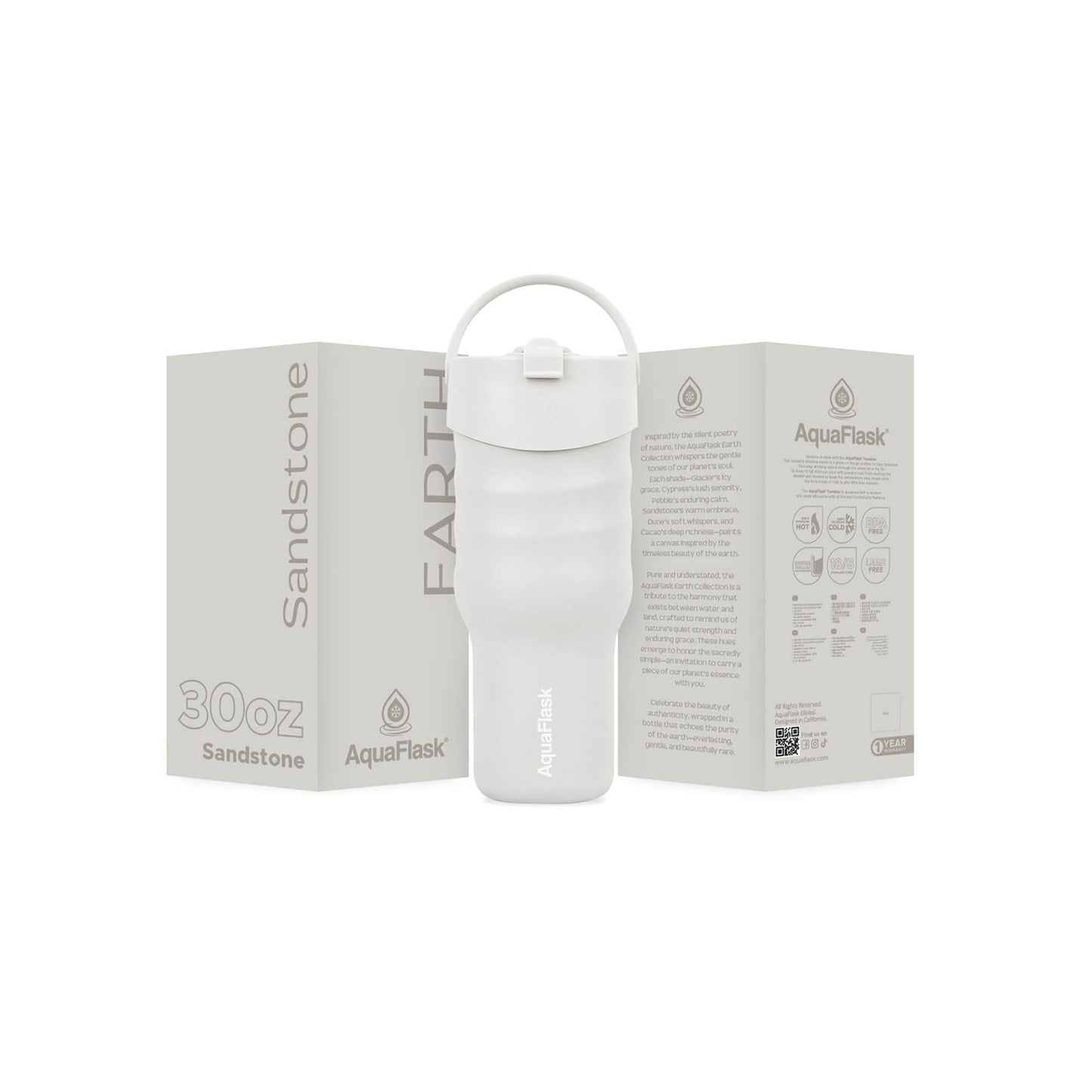 Aquaflask Earth 900ml Tumbler Sandstone