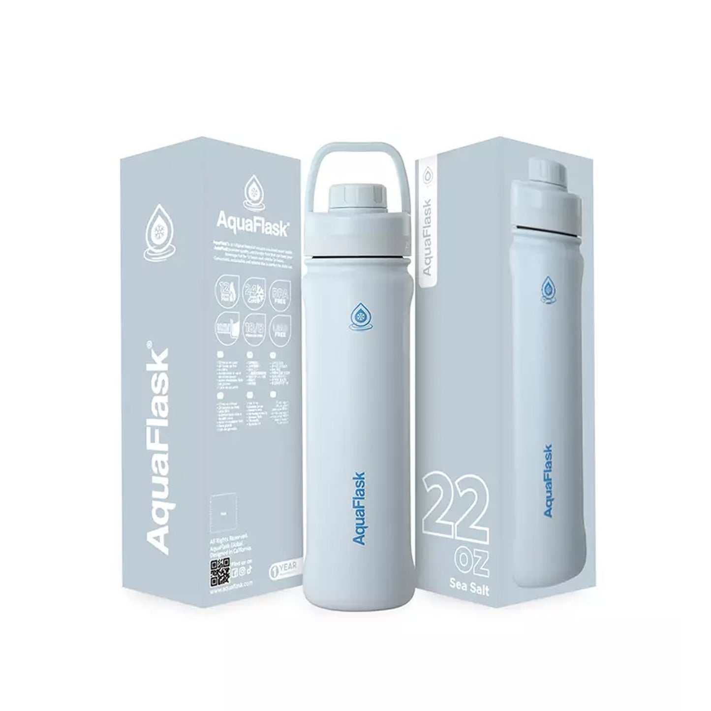 Aquaflask Sport 650ml Flask Sea Salt