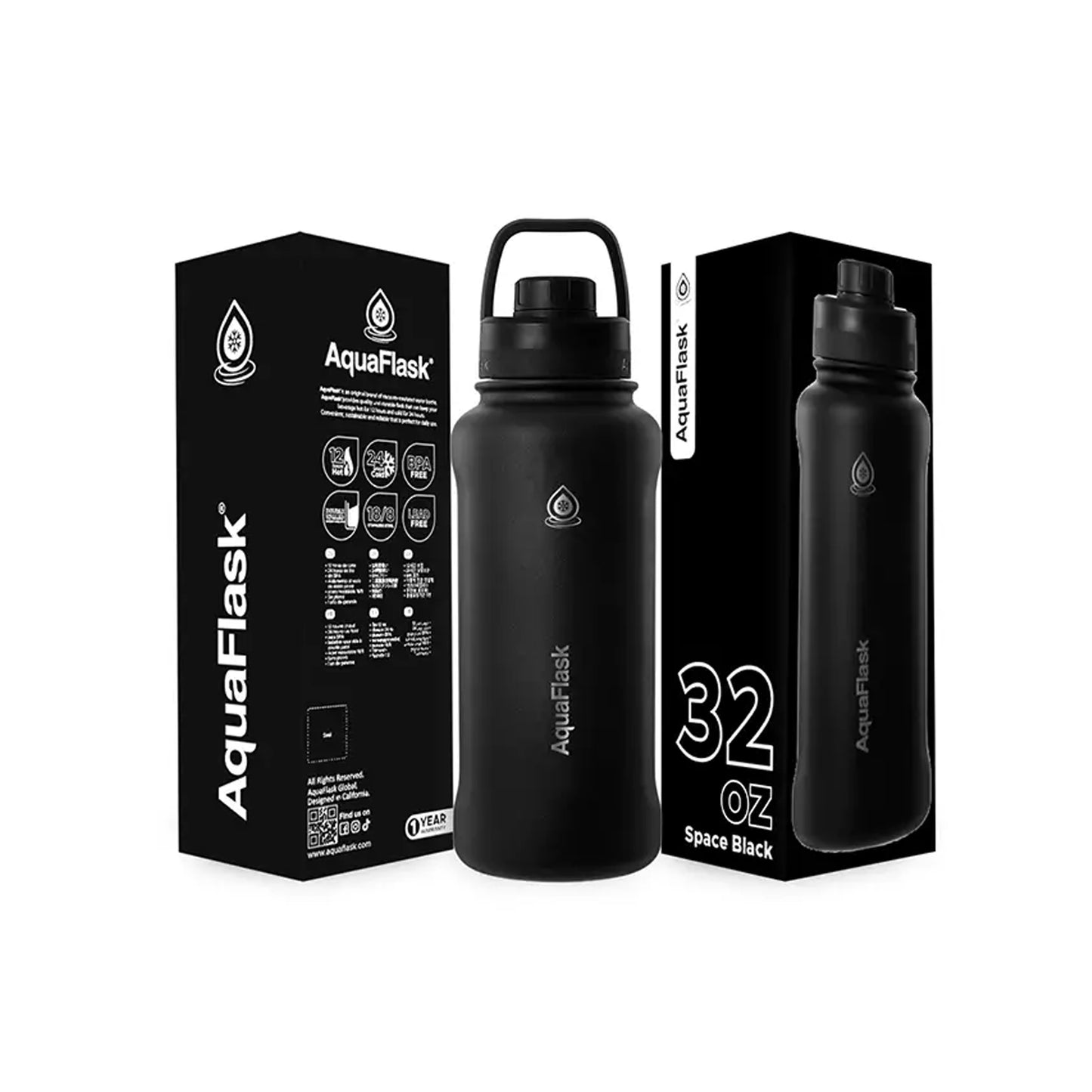 Aquaflask Sport 950ml Flask Space Black