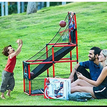 Single Basketball Playset Black & Red