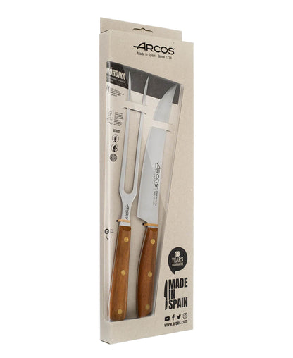 Arcos Nordika 2 Piece Barbecue Set - Brown