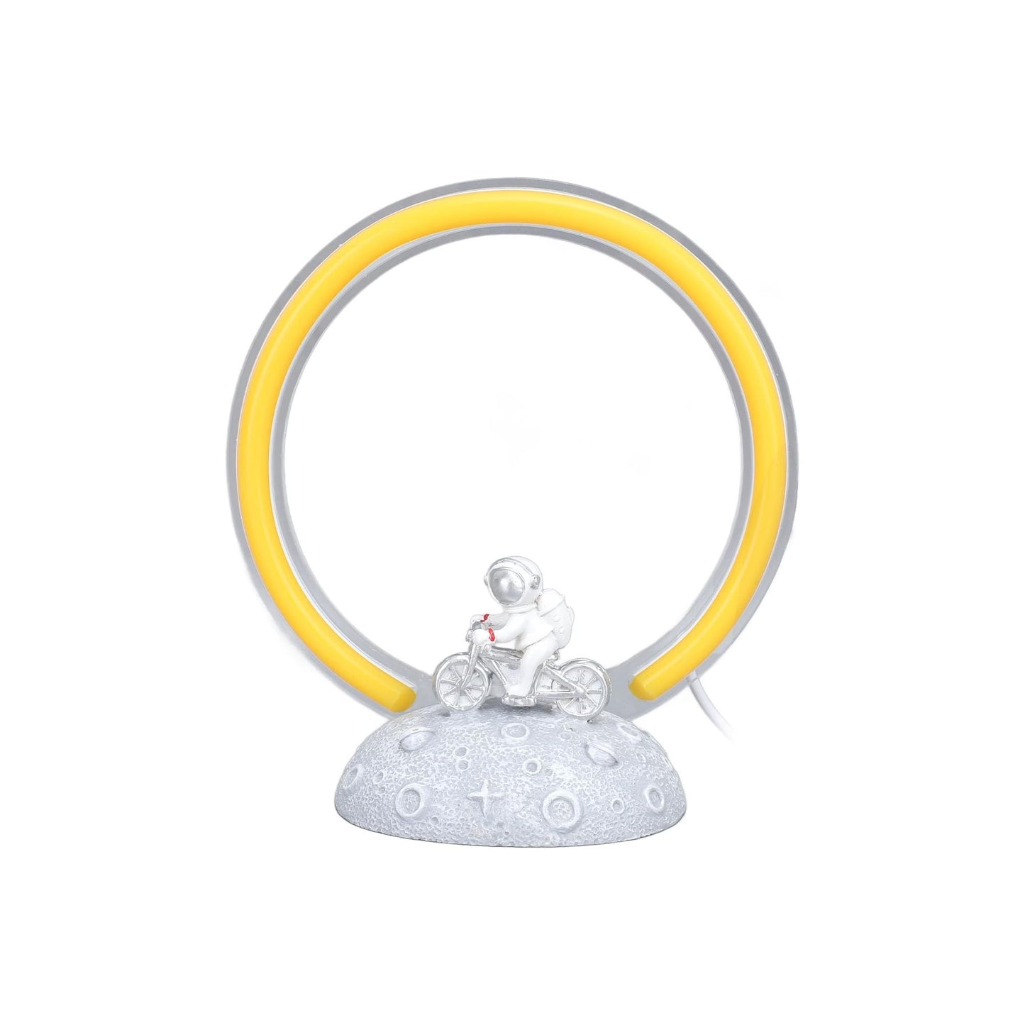 Astronaut LED Lamp White & Yellow