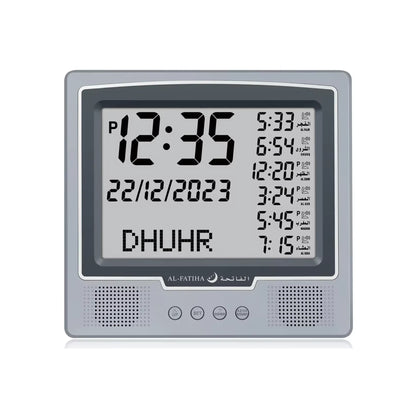 Azaan Clock Grey