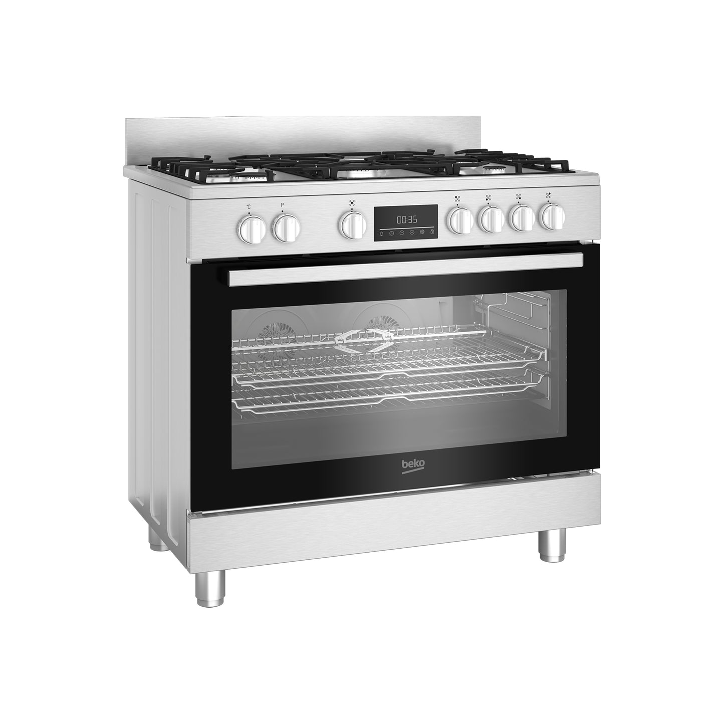 Beko 90cm Range Gas Cooker Silver