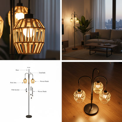 Floor Standing Lamp Black