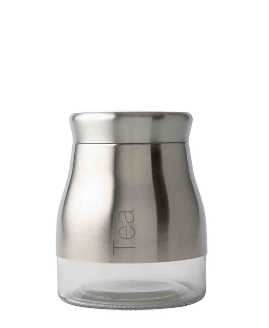 Hotel Collection Stainless Steel Tea Jar - Silver