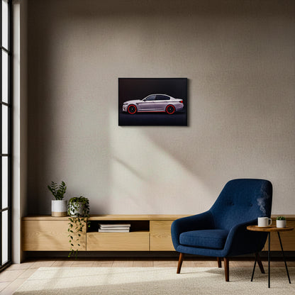 40 x 60cm Car Frame with LED Lights Red & White