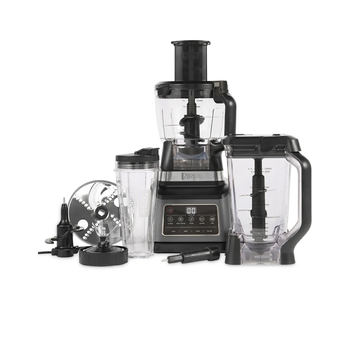 Ninja 3-in-1 Food Processor with Auto-iQ - Black & Silver