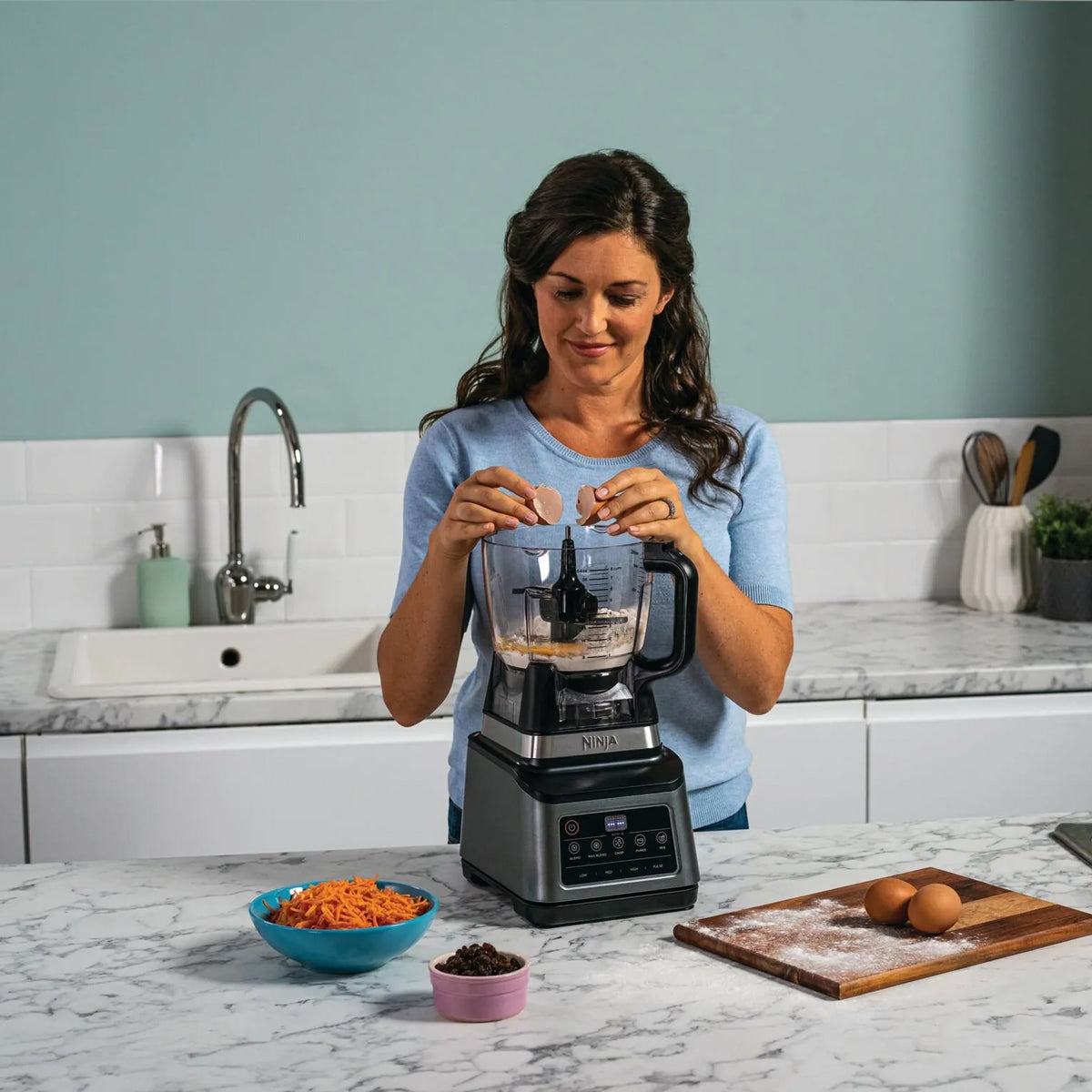 Ninja 3-in-1 Food Processor with Auto-iQ - Black & Silver