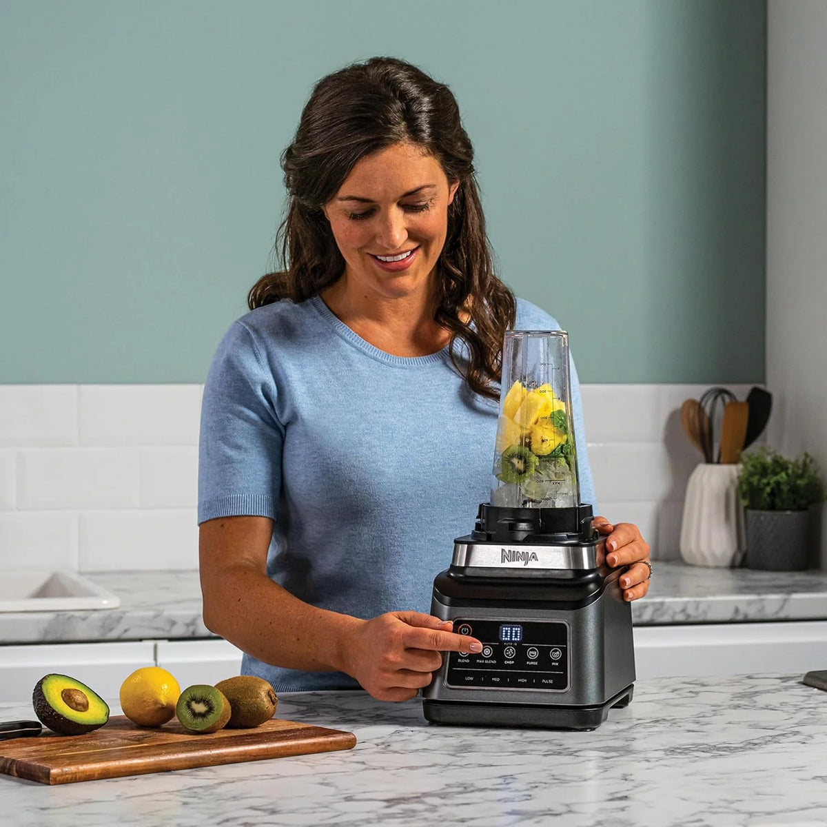 Ninja 3-in-1 Food Processor with Auto-iQ - Black & Silver