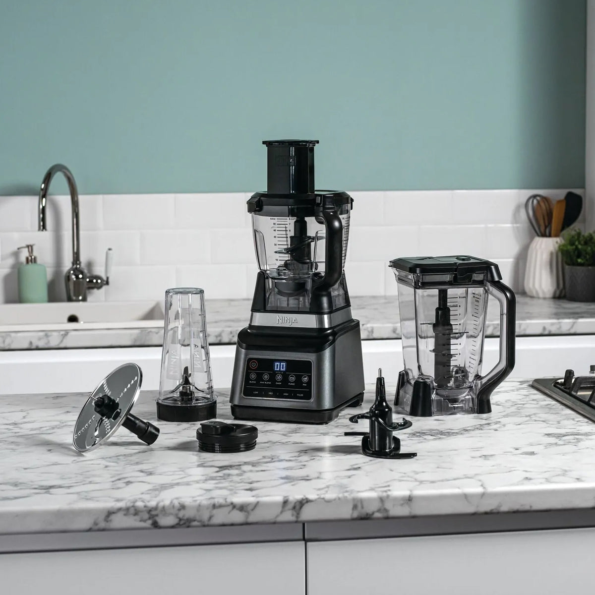 Ninja 3-in-1 Food Processor with Auto-iQ - Black & Silver