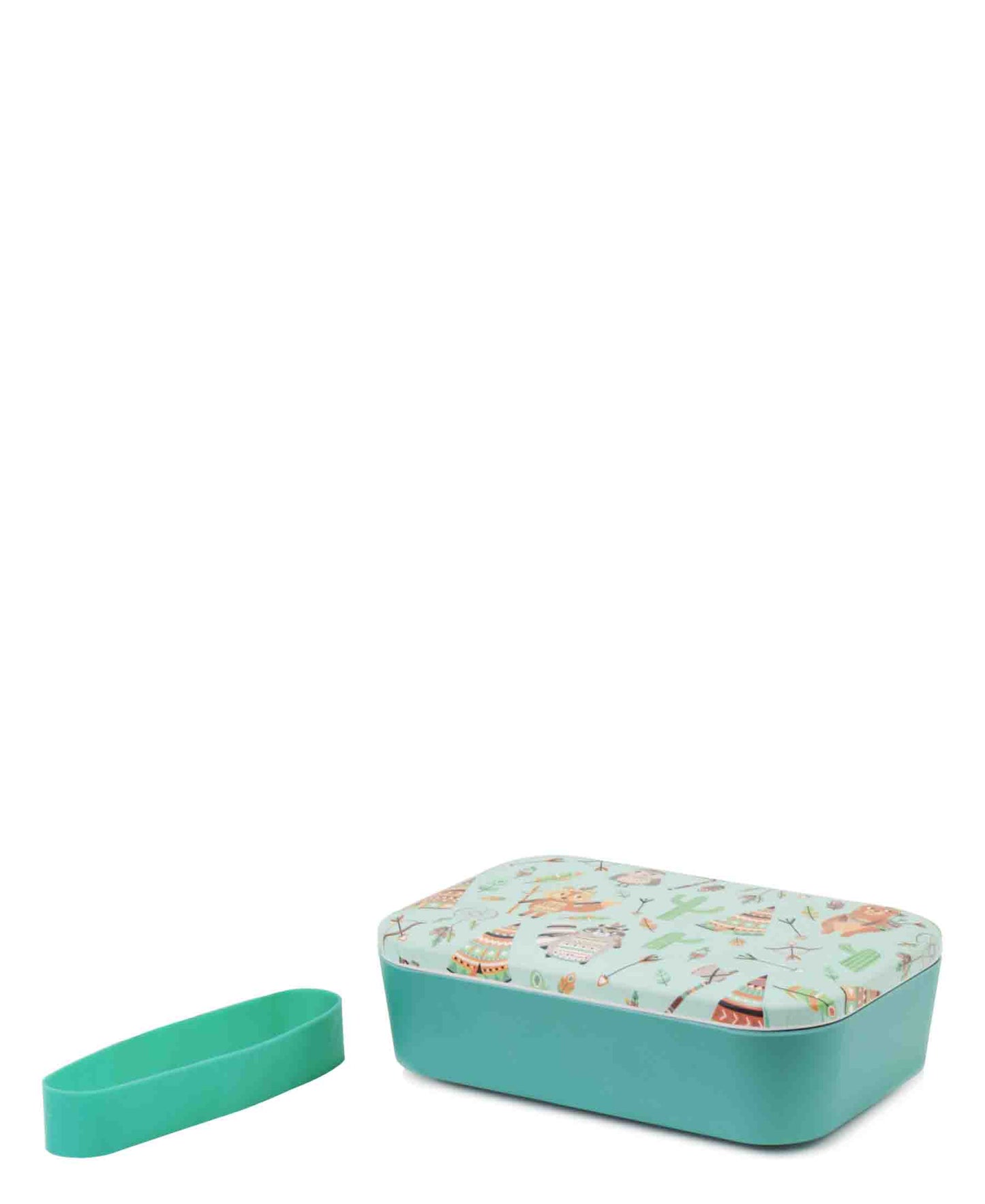 Kitchen Life Bamboo Lunch Box - Teal