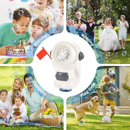 Astronaut Design Bubble Machine White