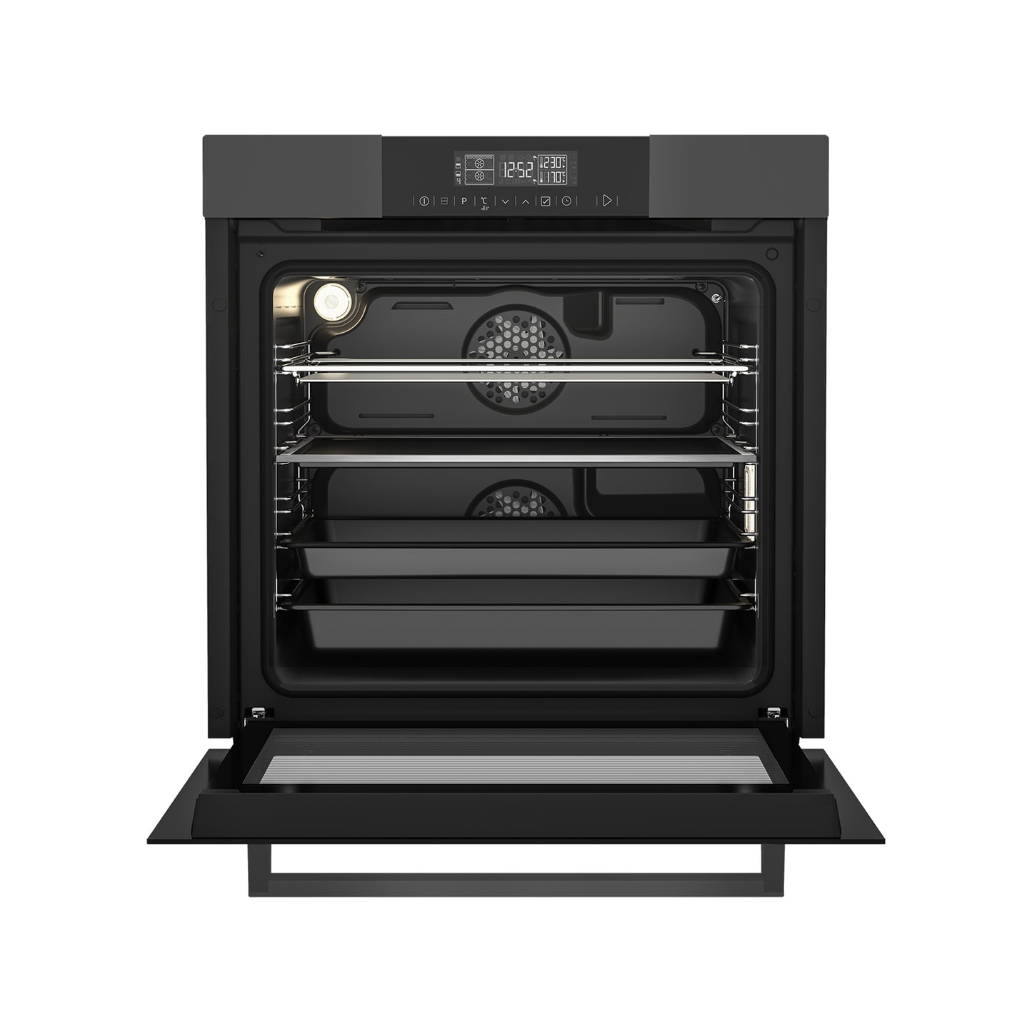 Beko 60cm BI Oven Split & Cook MultiFunction Anthracite Oven Inox