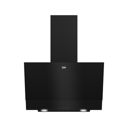 Beko 60cm Glass Inclined Extractor Black
