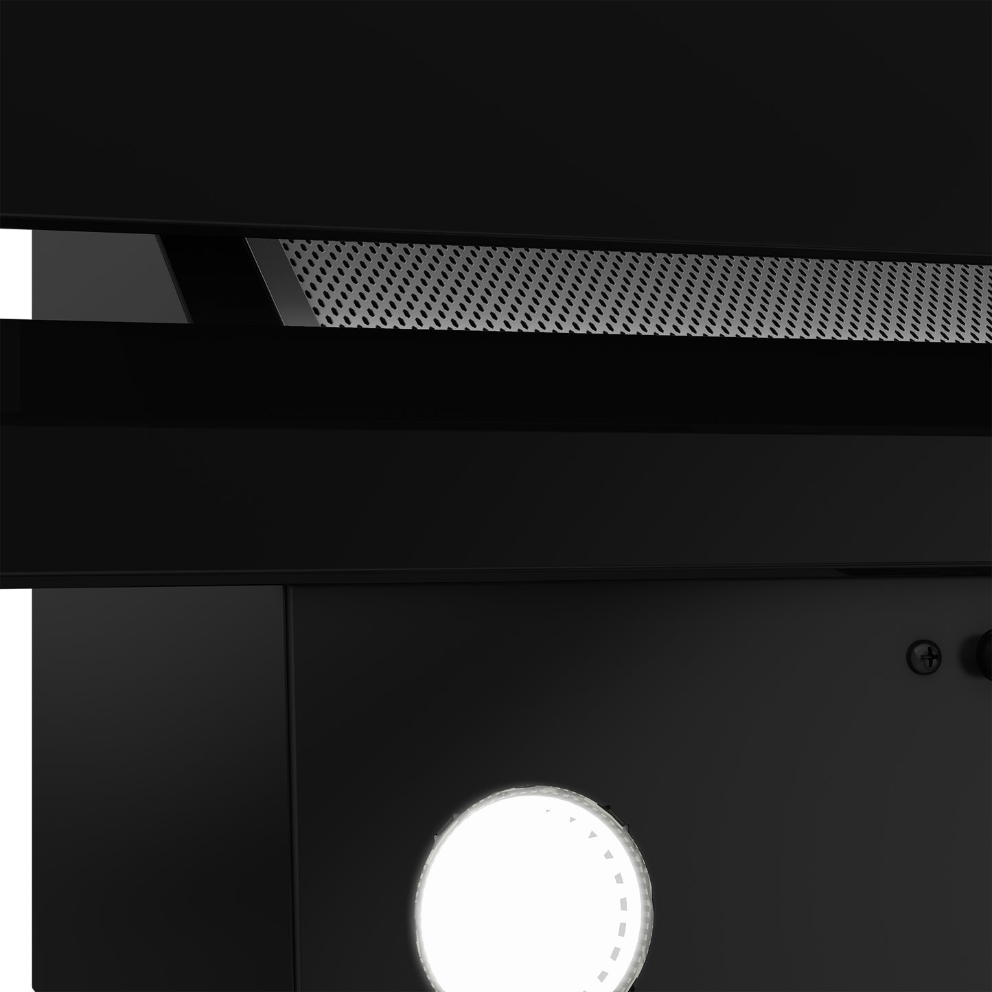 Beko 60cm Glass Inclined Extractor Black