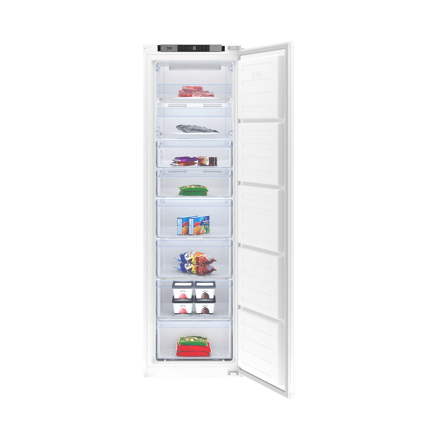 Beko 220Lt Integrated Freezer White