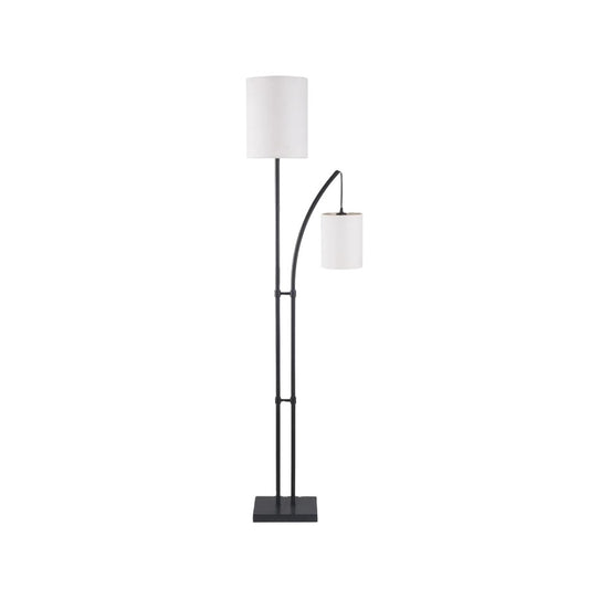 LED Floor Standing Lamp Black & White