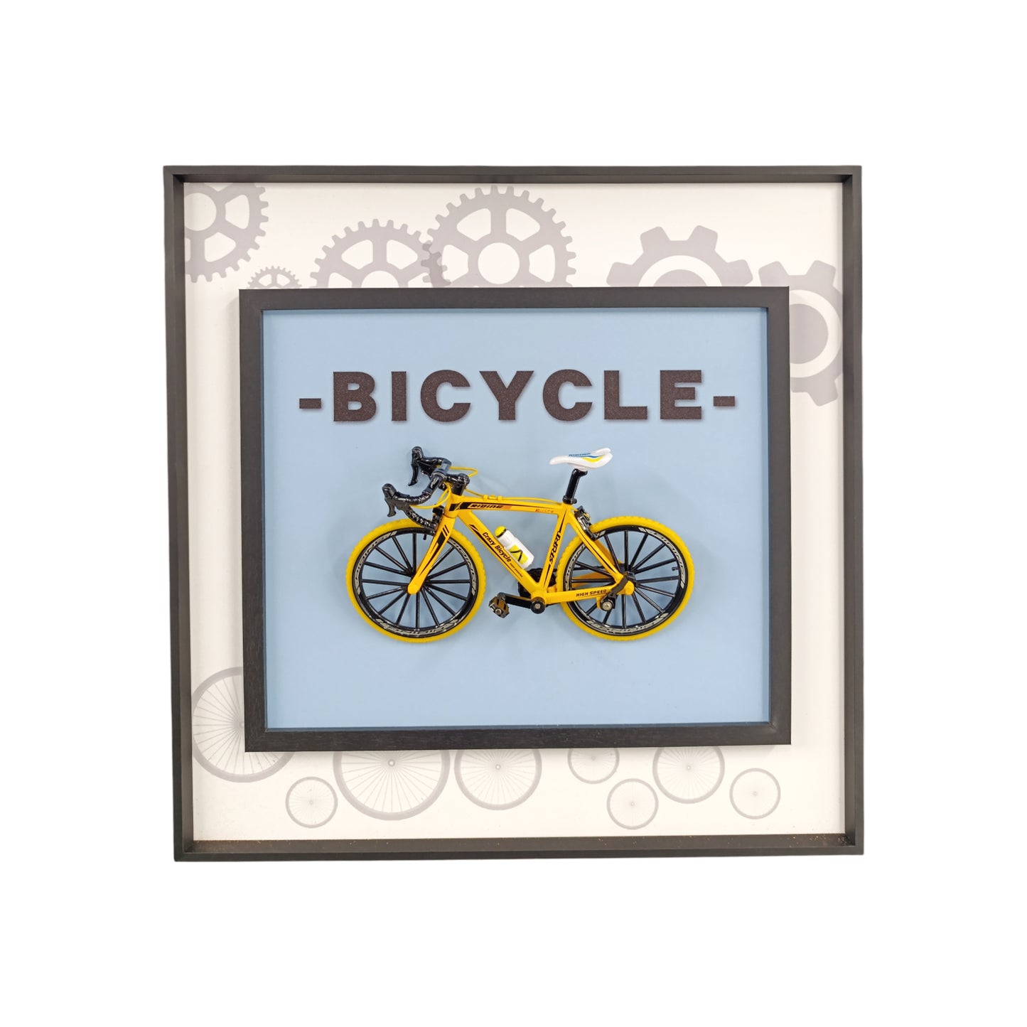 40 x 40cm Bicycle Frame Yellow