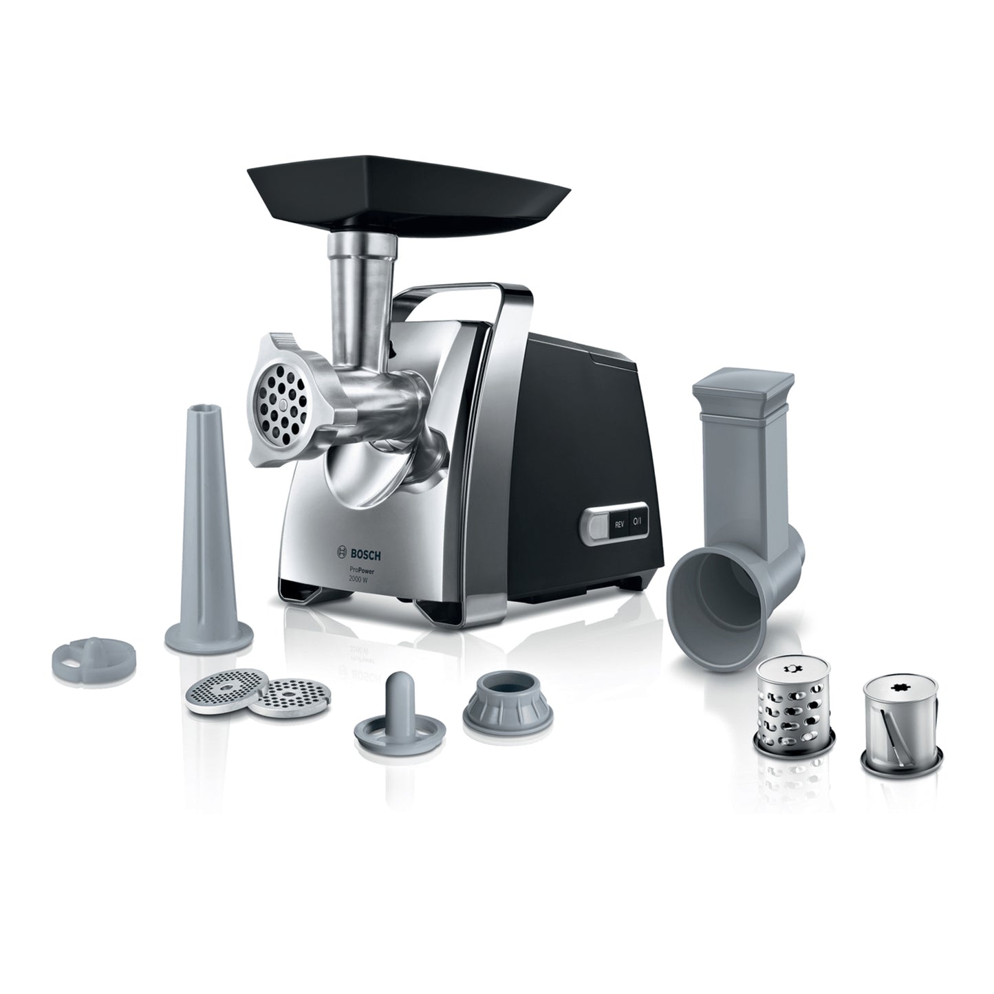 Bosch Meat Mincer ProPower 2000W Black & Chrome