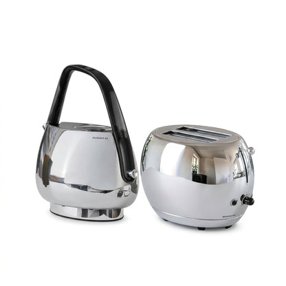 Bugatti Jackie Kettle & Romeo Toaster Combo Silver