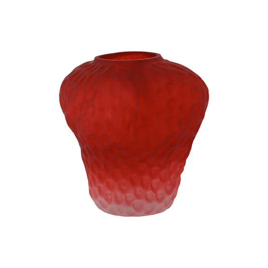 Urban Decor 18cm Strawberry Vase Red