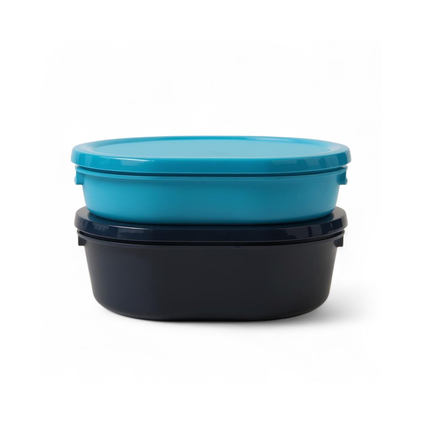 CH 2 Piece Lunch Box Set Blue & Black