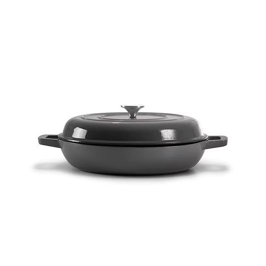CH 30cm Cast Iron Casserole Grey