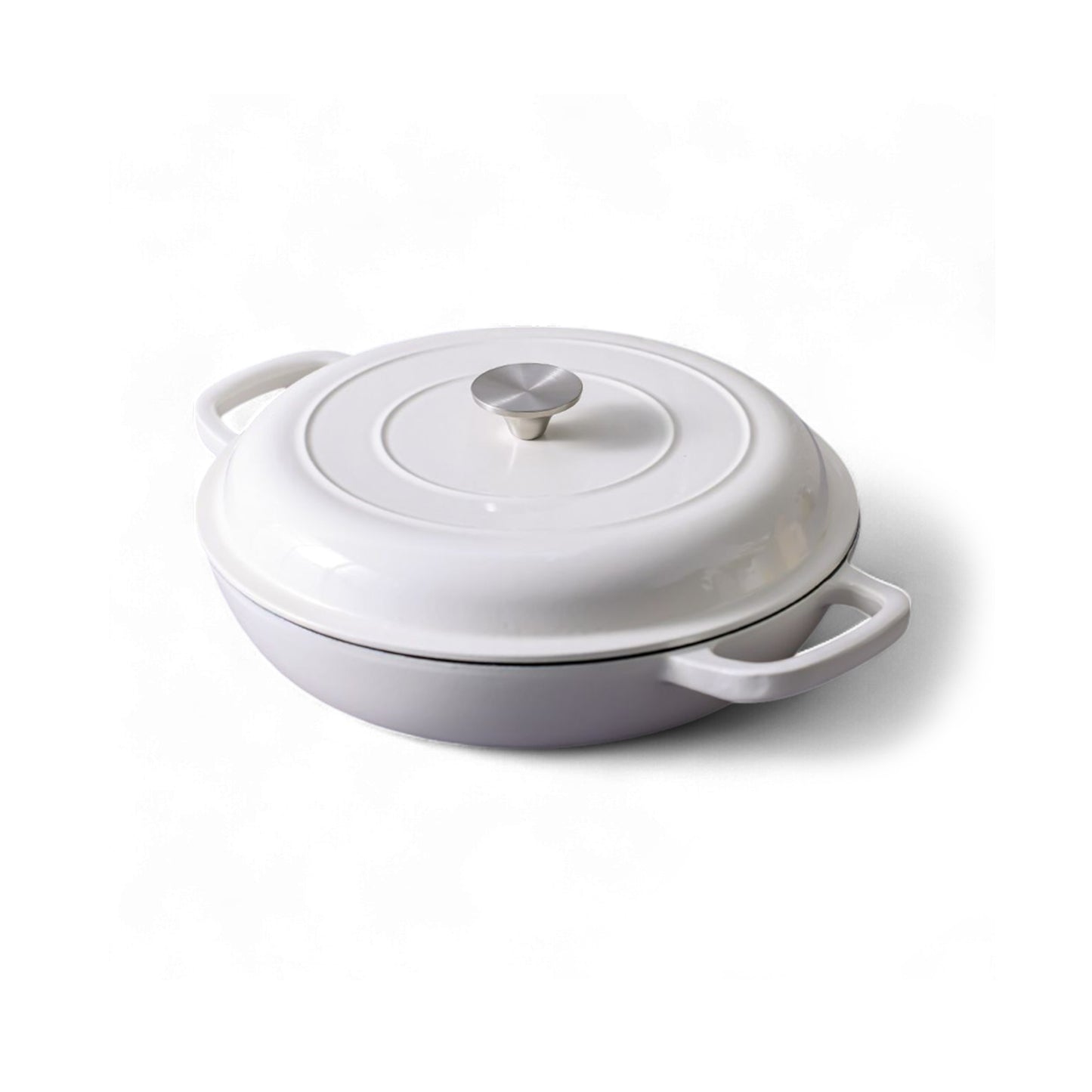 CH 30cm Cast Iron Casserole Cream