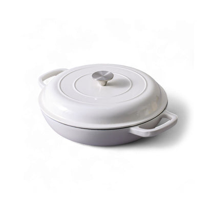 CH 30cm Cast Iron Casserole Cream